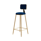 Bliss Luxury Velvet Fabric Bar Stool Chair - Gavisco Office Furniture